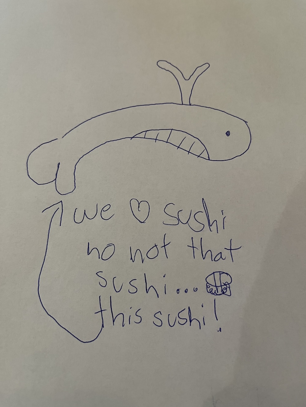 Sushi drawing